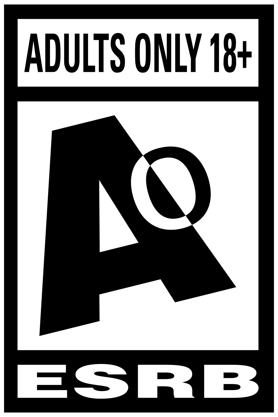 ESRB Adults Only 18+ rating