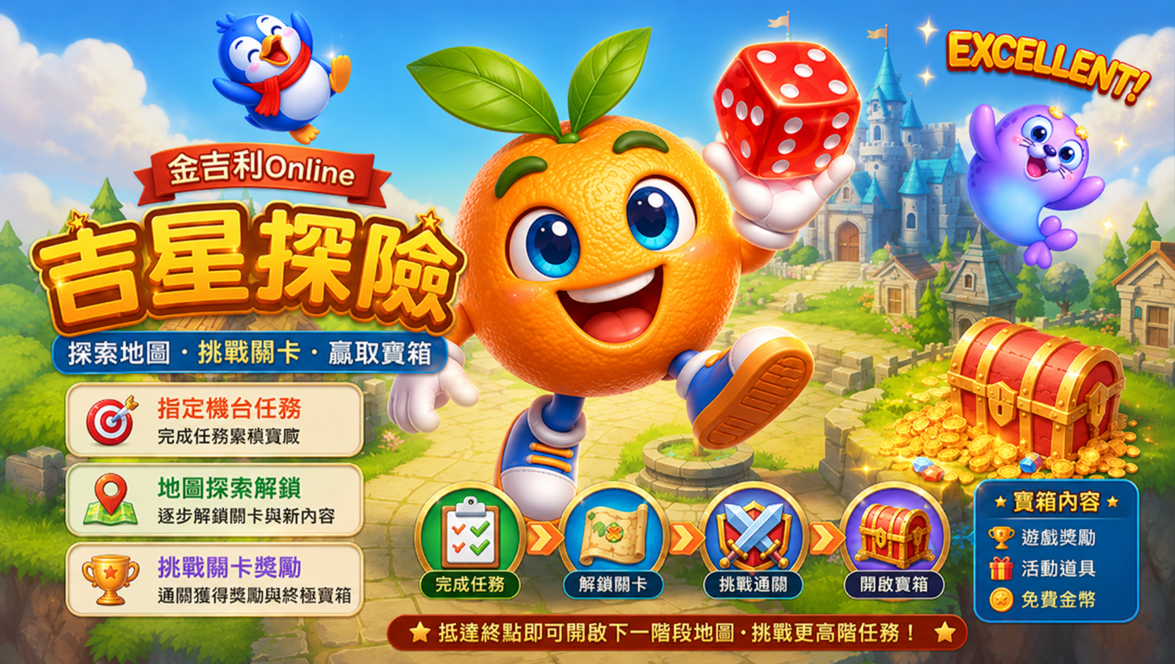金吉利Online 吉星探險專屬機台任務